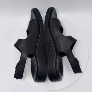Vionic Madera Black Leather Slingback Platform Sandals Women's 8.5 Comfort Arch thumbnail 4