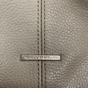 Rebecca Minkoff Reagan Taupe Pebbled Leather Crossbody Hobo Bag Silver Hardware thumbnail 4