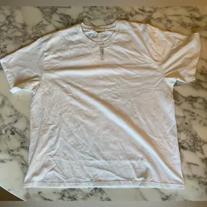 NWT Madewell Women's Cotton Relaxed Oversized Tee White Sz M small hole thumbnail 6