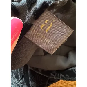 Ac Cents Black Velvet Burnout Scarf Wrap‎ Silk Blend Whimsigoth Boho 9" x 58" thumbnail 6