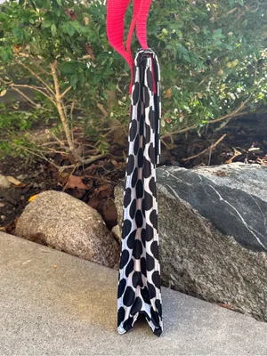 Thirty-One Black Polka Dot insulated wine carrier thumbnail 2