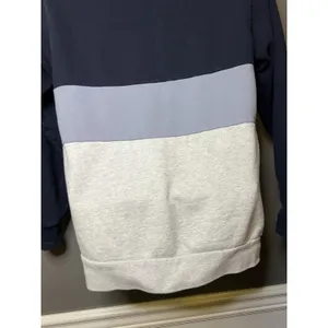 J. Galt Sweatshirt Womens Med Navy Colorblock 1/4 Zip Fleece Mock Neck Pullover thumbnail 7