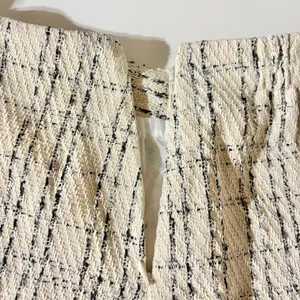 Princess Polly Tweed Mini Skirt Caroline Ivory Black Size 4 thumbnail 11