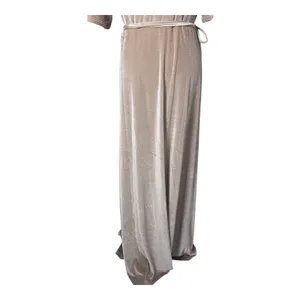 Baltic Born‎ Size-XXL Meghan Velvet Wrap Maxi Dress Champagne thumbnail 4