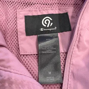 Champion C9 Womens Mauve Pink Hooded Windbreaker Jacket Mesh Hem Size‎ M R1701 thumbnail 5
