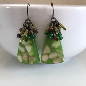 4 for $12 MIX N MATCH green earrings thumbnail 2
