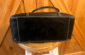 Antonio Melani Black Soft Leather shoulder Handbag /Purse. thumbnail 6