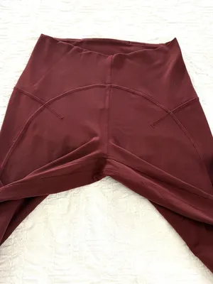EXCELLENT Lululemon Unlimit High-Rise Tight 25" Red Merlot Nulu Yoga Leggings 4 thumbnail 4