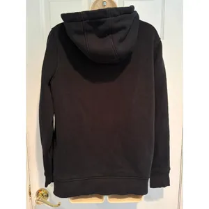 Carhartt Womens Relaxed Fit Hoodie Black‎ Logo Sleeve Sweatshirt TS0288 Medium M thumbnail 6