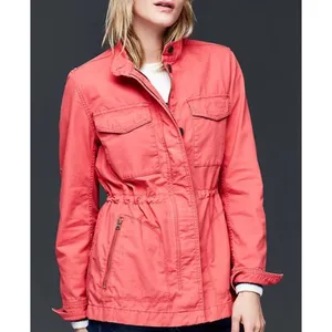 Gap Jacket Size S Pink‎ Twill Cargo Utility Stand Collar Zip Up Chore Gorpcore thumbnail 2
