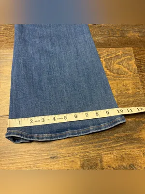 American Eagle Super High Rise Flare Jeans Womens 10 Next Level Stretch Denim thumbnail 6