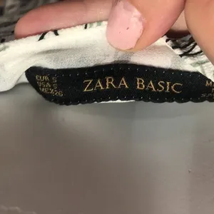 Zara white and blue floral dress thumbnail 8
