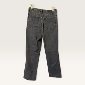 Abercrombie & Fitch 90s Straight Curve Love Jeans 28 6XS Washed Black High Rise thumbnail 3