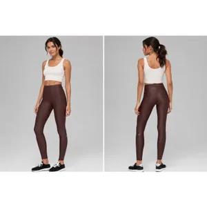 Alo Yoga High Waist Airlift Leggings Brown Sz S 28" Inseam Activewear Yoga READ thumbnail 2