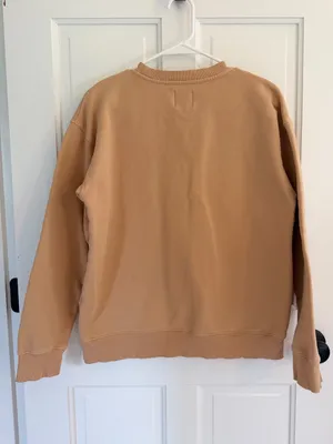 Aritzia TNA CozyAF Crewneck Sweatshirt‎ Tan Beige Medium thumbnail 5