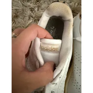 Adidas White Cheetah Print Sneakers Size 8 thumbnail 2