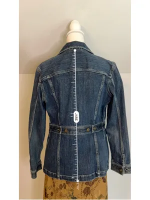 Women'sw Liz Claiborne Blue Denim Jean Jacket Size S thumbnail 6