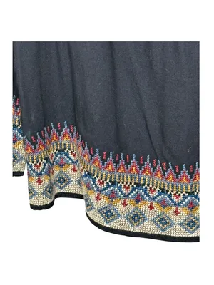 Joie 𖣴 Embroidered Festival Hippie Boho Off The Shoulder Peasant Top 𖣴 Black 𖣴 L thumbnail 14