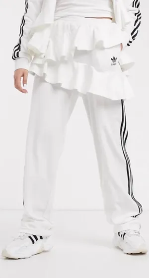 ADIDAS J KOO Ruffle Track Pants Asymmetrical New thumbnail 1
