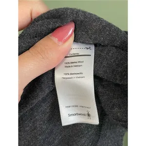 Women’s Smartwool 100% Merino Wool Long Sleeve Quarter Zip Base Layer Charcoal S thumbnail 7