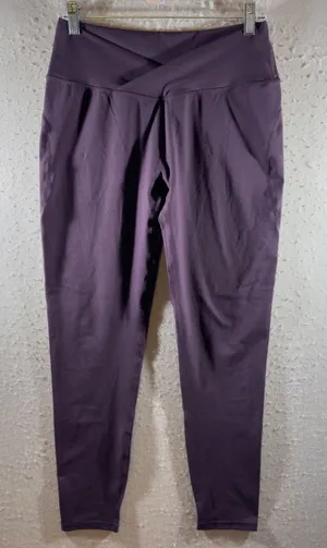 1675 | Alphalete Wrap Mid Rise Compression Yoga Leggings‎ Purple M thumbnail 1