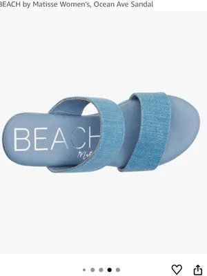 New in Box Matisse Beach Ocean Avenue Denim Sandals Sz 8 thumbnail 6