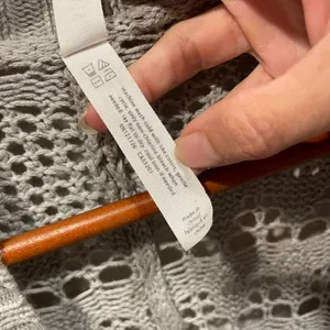 Cute Aeropostale open weave stone cardigan slouchy coverup cotton festival thumbnail 5