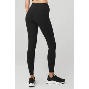 NWT Alo Yoga High Waisted Airbrush Leggings Black Size XXS thumbnail 3