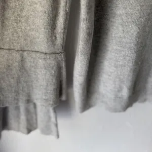J Crew Mercantile Sweater Womens XL Gray Ruffle Sleeve Pullover Coquette‎ Preppy thumbnail 10