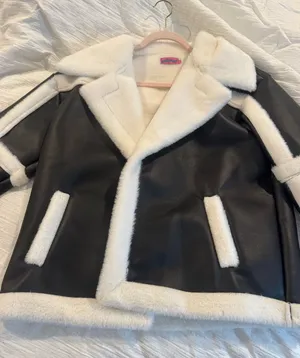 EDIKTED Black Leather Jacket thumbnail 1