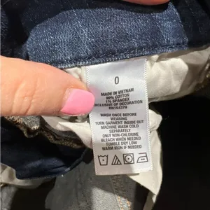 Aeropostale High Rise Blue Denim Midi Jeans Size 0 thumbnail 5