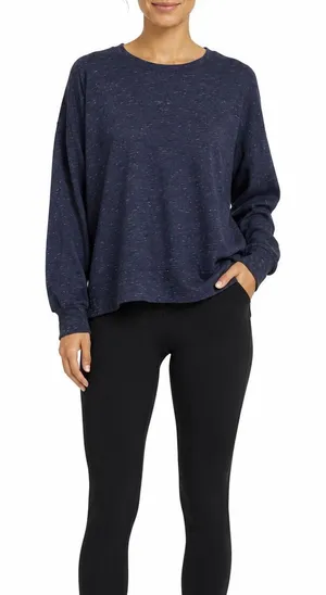 Tek Gear Ultra Soft Fleece Navy Blue Crewneck Sweatshirt Size XL thumbnail 1