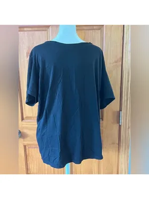 Black Graphic Tee Short Sleeve T Shirt thumbnail 2