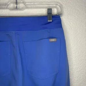 FIGS Zamara Jogger Scrub Pants XS Peri Blue FIONx Stretch Cargo Pockets thumbnail 7