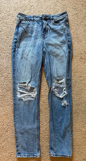 American Eagle High Rise Mom Jeans thumbnail 1