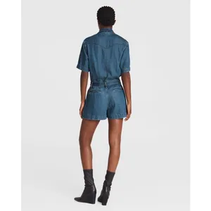 Rag &‎ Bone Featherweight Surplus Romper Size XXS Blue thumbnail 3