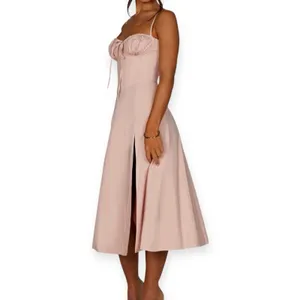 NWT Babyboo Deanna Midi Corset Dress Blush Pink Size XS thumbnail 2