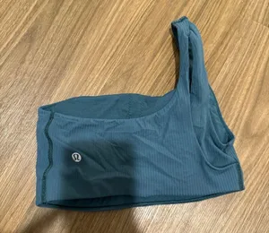 Ribbed Nulu Asymmetrical Yoga Bra thumbnail 2