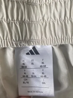 Adidas Parachute Jogger Pants 4 Stripe Beige XL Women’s NWOT thumbnail 9