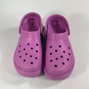 Crocs Stomp Clog Women's 10 Mens 8‎ Orchid Purple Platform Sandals Chunky NEW thumbnail 2
