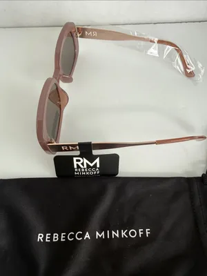 Rebecca Minkoff Women's Oversized Sunglasses in Dusty Rose with Brown Lenses thumbnail 2