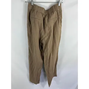 A New Day Flowy Pant Linen Blend Brown Pant Size 4 thumbnail 3
