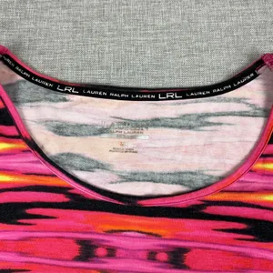 Lauren Ralph Lauren T-Shirt Womens 3X Multicolor Striped Jersey‎ Active thumbnail 2