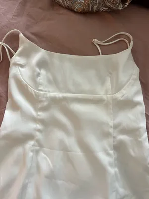 Beginning Boutique White Silk mini dress  thumbnail 2