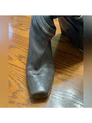 Biviel Brown Leather Slouchy Heeled Boots Size 6.5 / 37 thumbnail 7