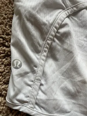 Lululemon White 4” Speed Up Shorts thumbnail 4