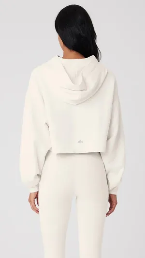 NWT Alo Bae Hoodie in ivory. Size XS thumbnail 2
