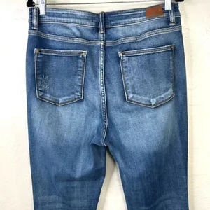 Judy Blue Catch and Release Side Slit Skinny Fit High Rise Dark Wash Denim Jeans thumbnail 9