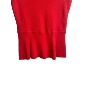 Talbots Women Ribbed Top‎ MP Coral Crew Neck Sleeveless Drop Waist Layering Cozy thumbnail 5