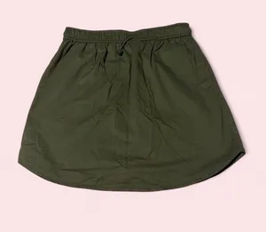 Sundry for evereve Olive Drawstring Mini Skirt thumbnail 1